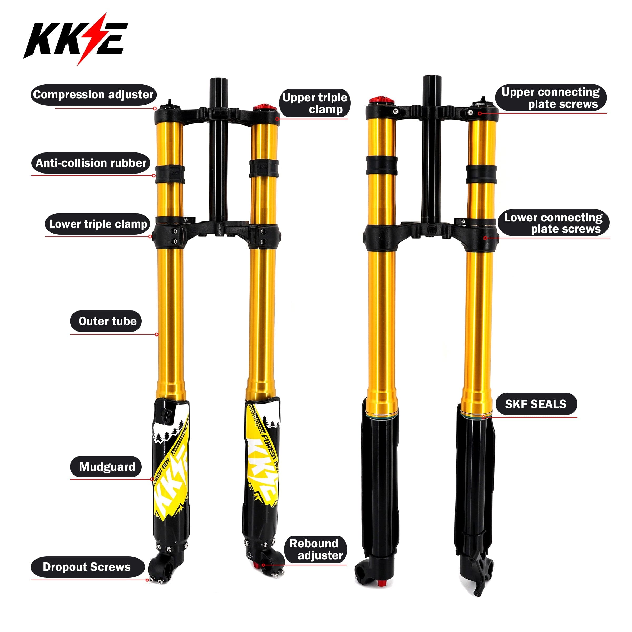 35mm Front Suspension Fork – Upgraded 5.5 | Sur Ron, Talaria, E-Ride Pro SS | By KKE Thumbnail 11