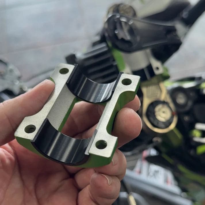 Warp 9 Ultra strength Tapped Handle bar & shim kit For your Emoto Thumbnail 4