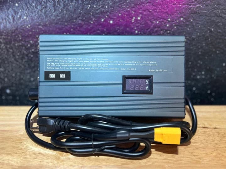 12A Adjustable Battery Charger | For EMX, Universal 60V–72V E-Bikes | By EMX